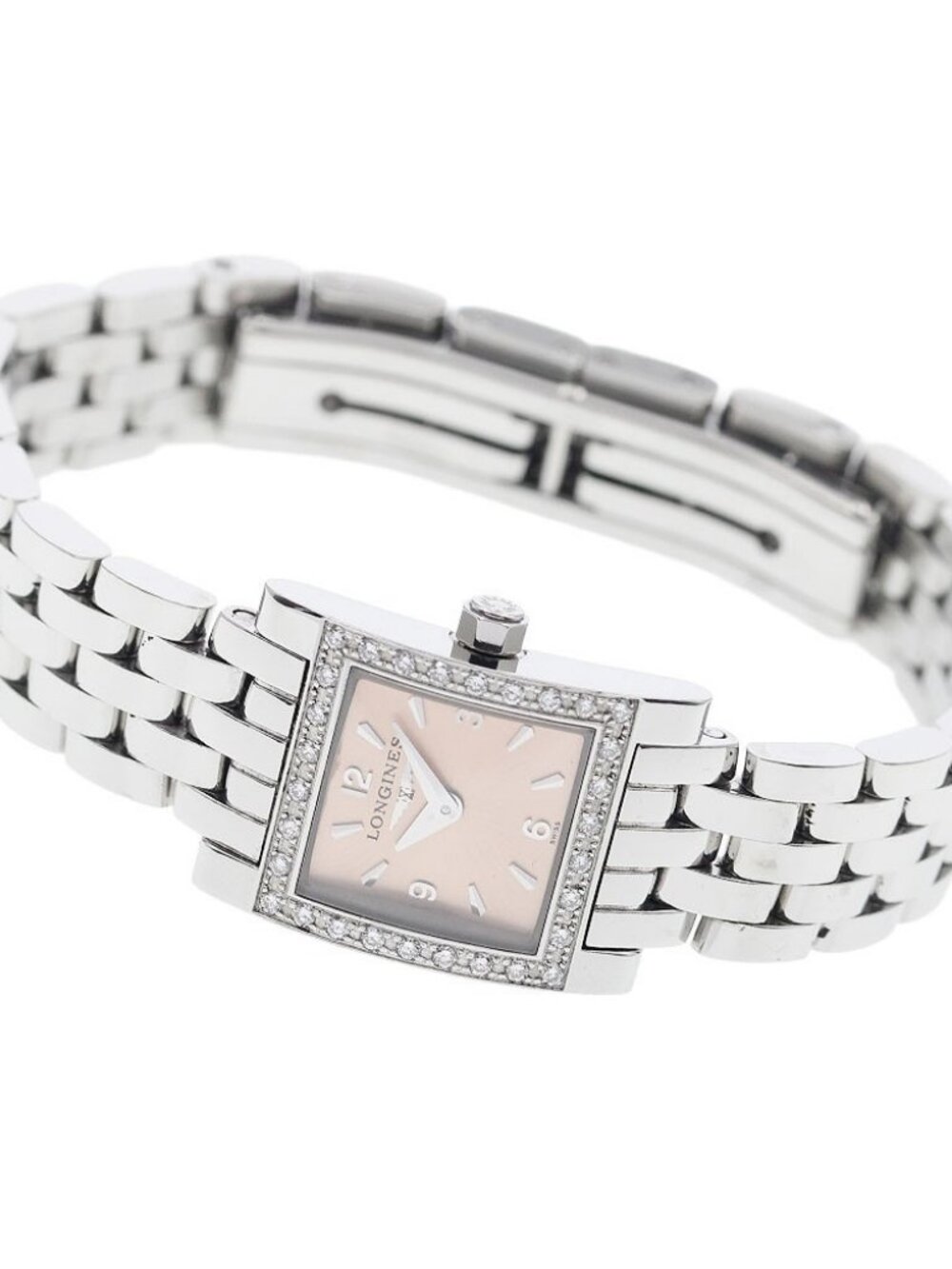 LONGINES Dolce Vita L5.161.0 Diamond Bezel Orange Dial Quartz Ladies_934833 - Picture 8 of 11